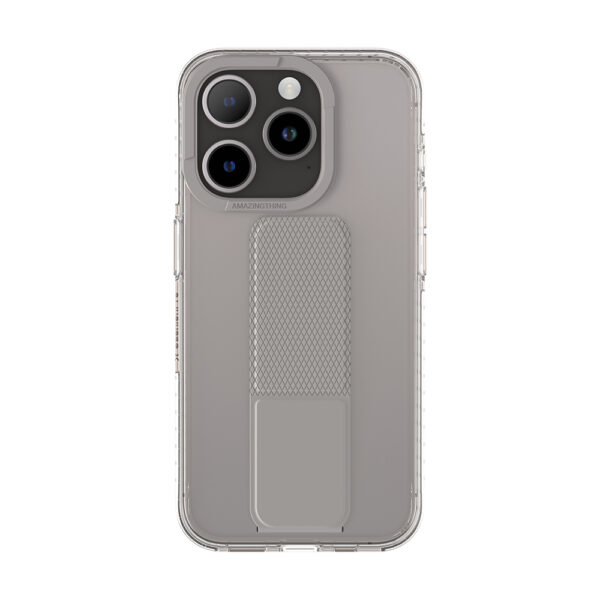 Amazing Thing Titan Pro Holder Case 10FT IP156.1PTHGY for Iphone 15 Pro titanium with stand
