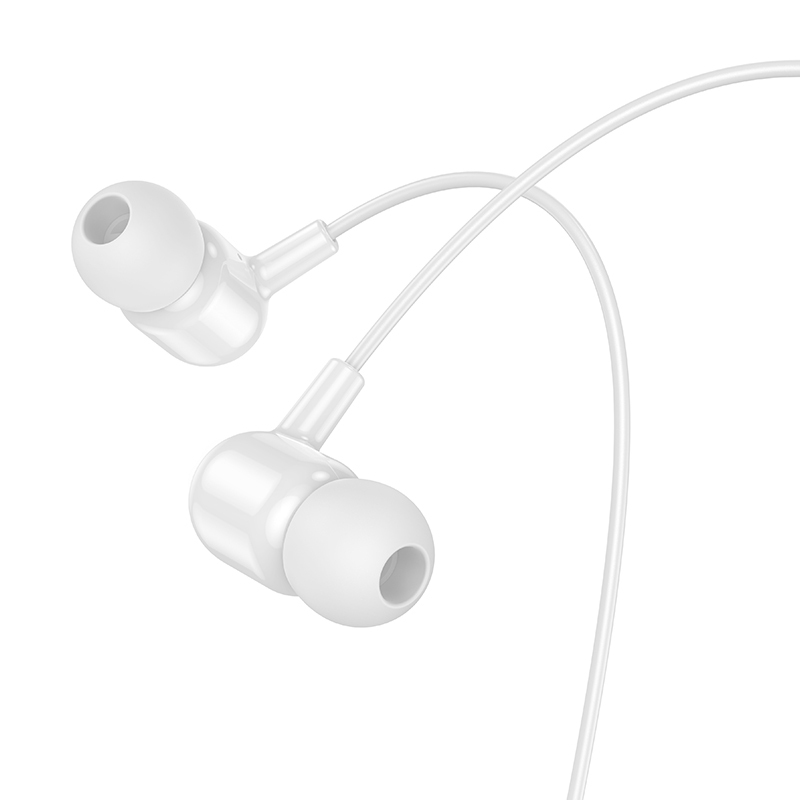 Borofone Earphones BM84 Berry with microphone white