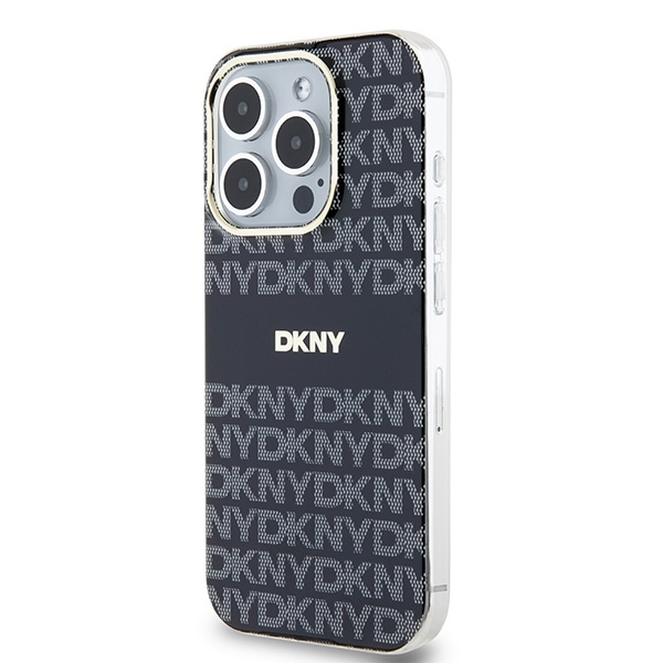 Original Case DKNY hardcase IML Mono & Stripe MagSafe DKHMP15LHRHSEK for Iphone 15 Pro black