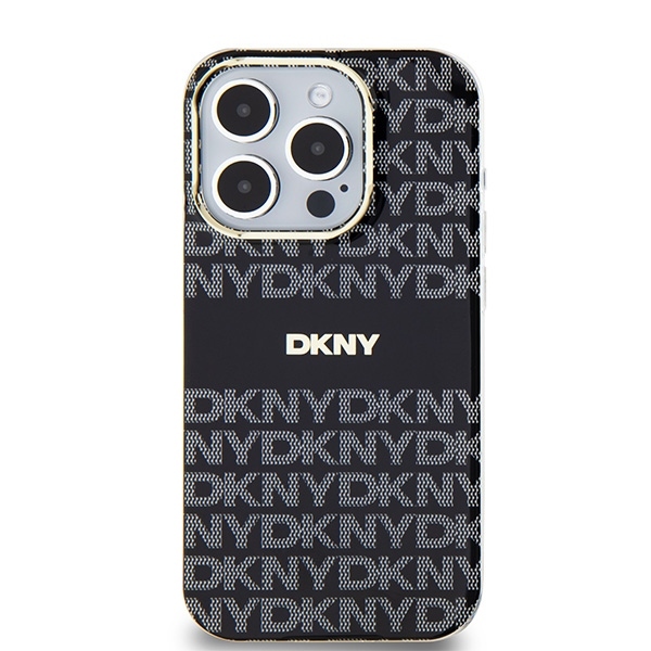 Original Case DKNY hardcase IML Mono & Stripe MagSafe DKHMP15LHRHSEK for Iphone 15 Pro black