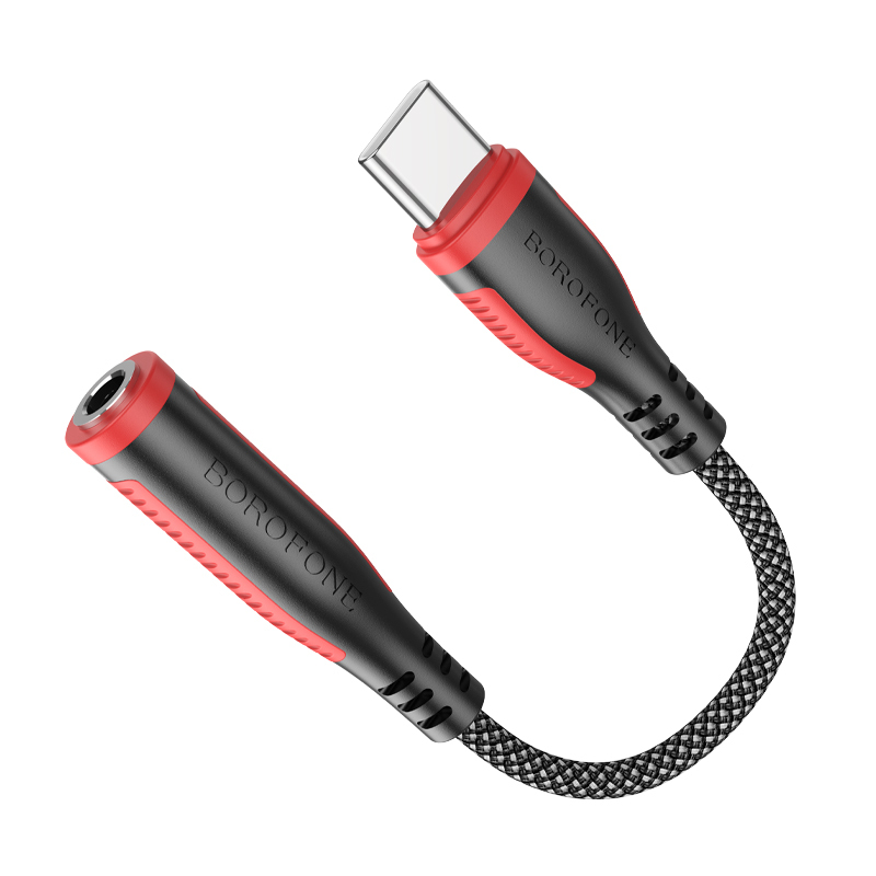 Borofone Adapter BV17 Audio - Type C to jack 3,5mm - black (DAC)