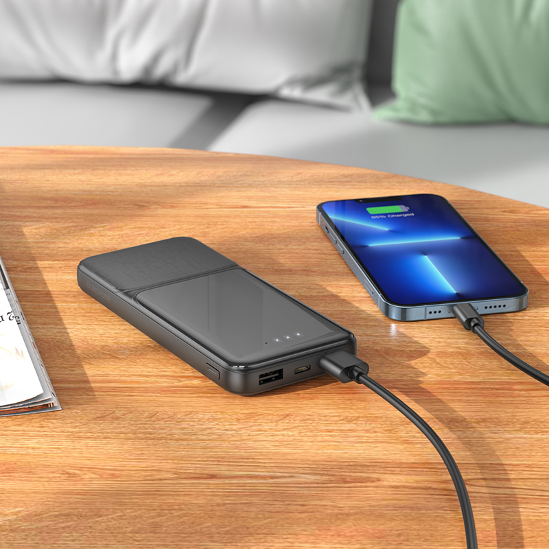 Borofone Power Bank 10000mAh BJ33 Creed - 2xUSB - black