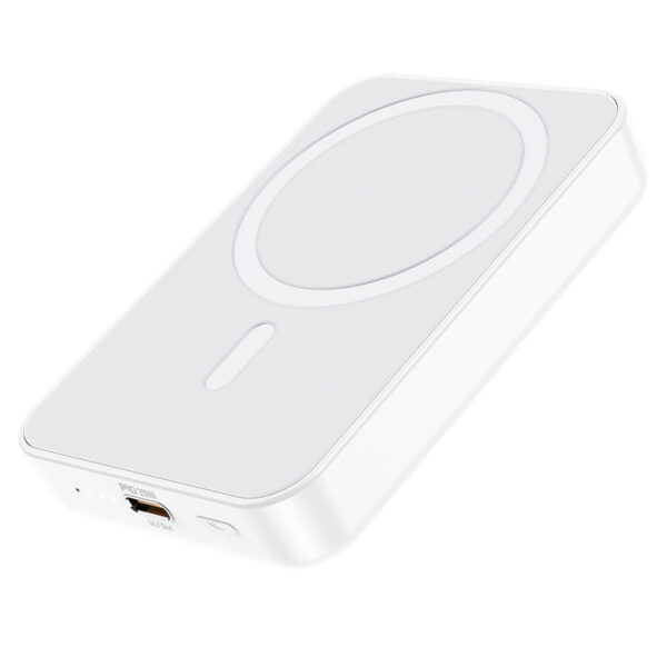 Borofone Power Bank 10000mAh Plus Reach - Type C - PD 20W magnetic with induction charging white