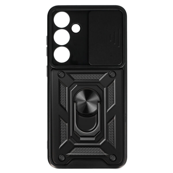 Slide Camera Armor Case for Samsung Galaxy S24 Plus Black