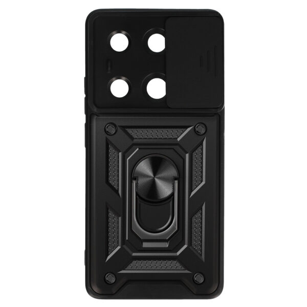 Slide Camera Armor Case for Xiaomi Redmi Note 13 Pro 4G Black