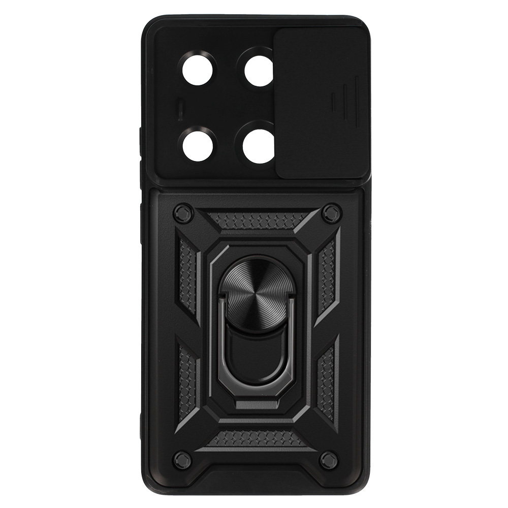 Slide Camera Armor Case for Xiaomi Redmi Note 13 Pro 4G Black