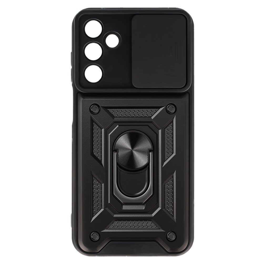 Slide Camera Armor Case for Samsung Galaxy A15 4G/5G Black