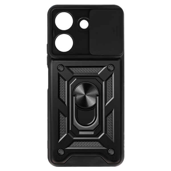 Slide Camera Armor Case for Xiaomi Redmi 13C Black