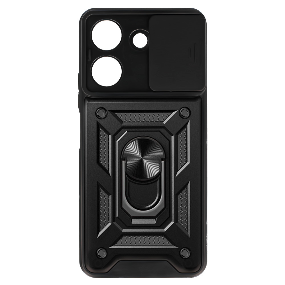 Slide Camera Armor Case for Xiaomi Redmi 13C Black