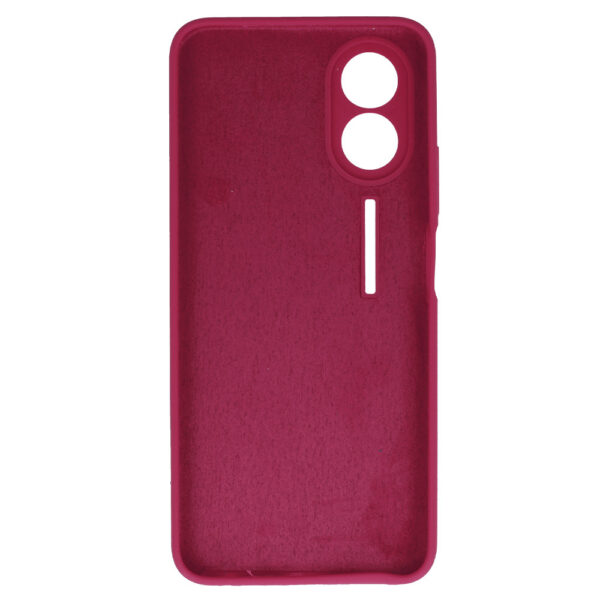 Silicone Lite Case for Oppo A38 4G burgundy