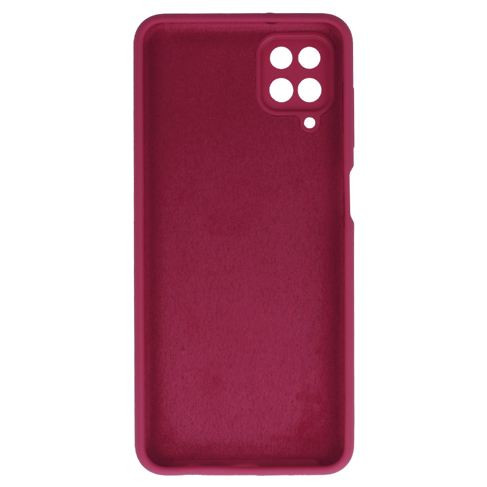 Silicone Lite Case for Samsung Galaxy A12/M12 burgundy
