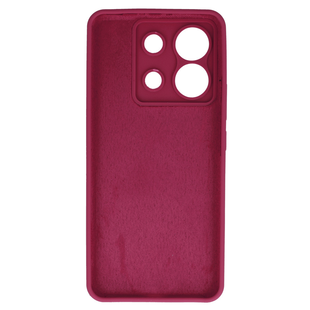 Silicone Lite Case for Xiaomi Redmi Note 13 Pro 5G burgundy
