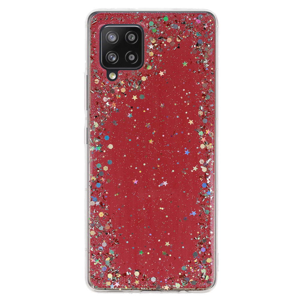 Brilliant Clear Case for Samsung Galaxy A42 5G Red