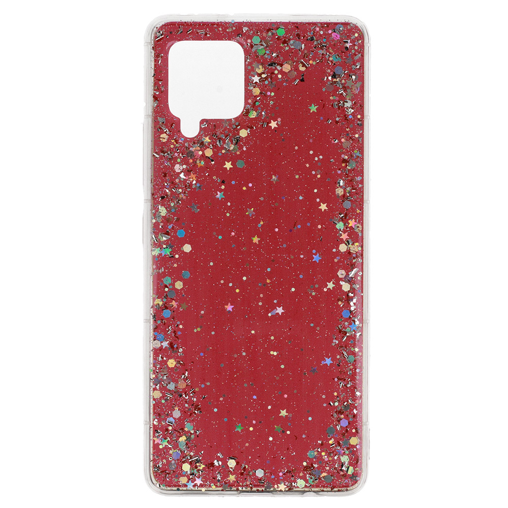 Brilliant Clear Case for Samsung Galaxy A42 5G Red
