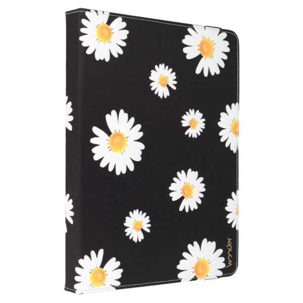 Wonder Canvas Tablet Case 10 inches black daisies