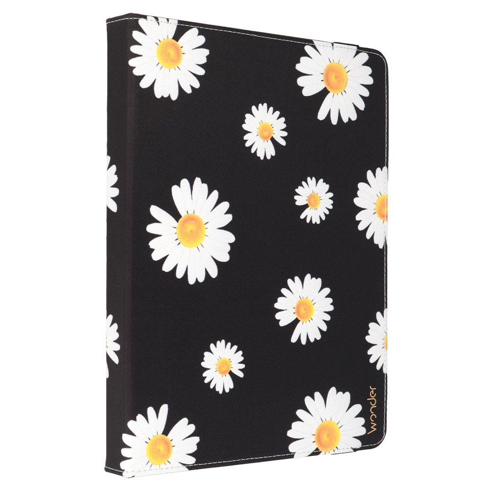 Wonder Canvas Tablet Case 10 inches black daisies