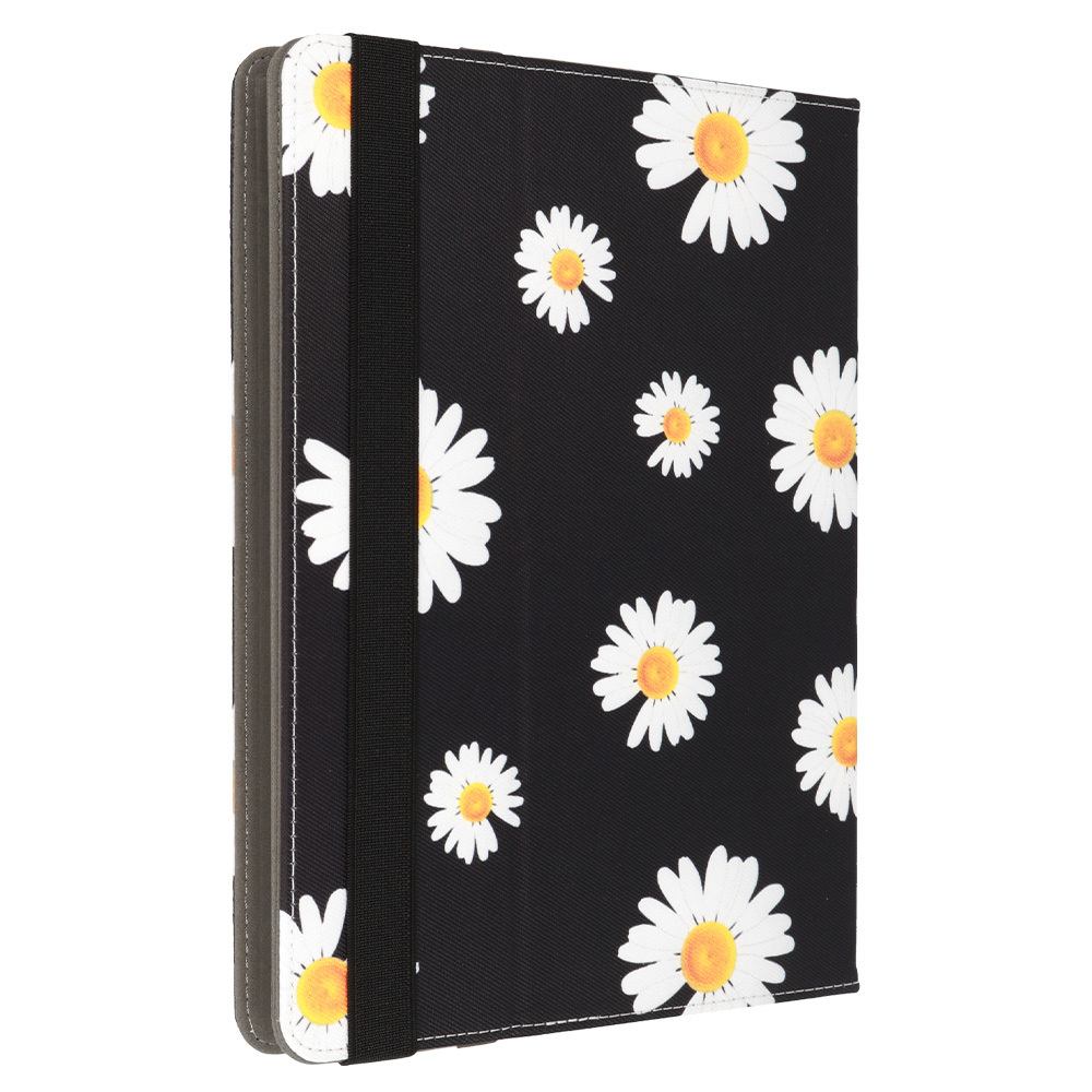 Wonder Canvas Tablet Case 10 inches black daisies