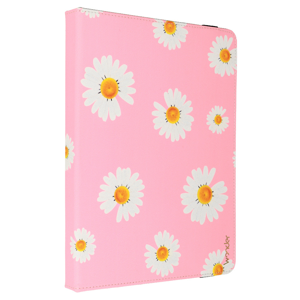 Wonder Canvas Tablet Case 10 inches pink daisies