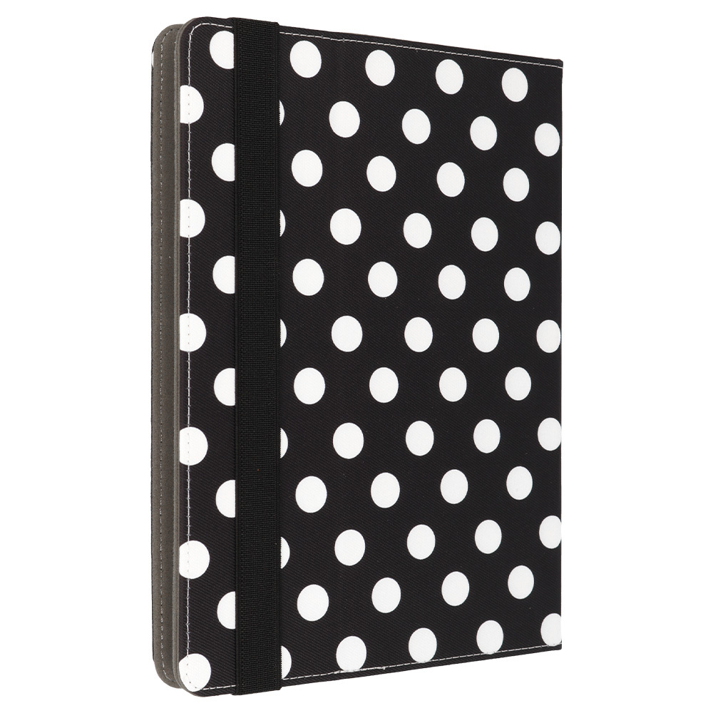 Wonder Canvas Tablet Case 10 inches black polka-dot