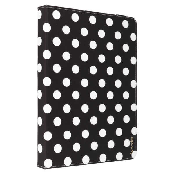 Wonder Canvas Tablet Case 13 inches black polka-dot