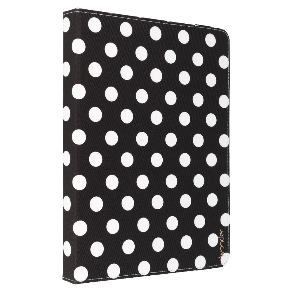 Wonder Canvas Tablet Case 13 inches black polka-dot