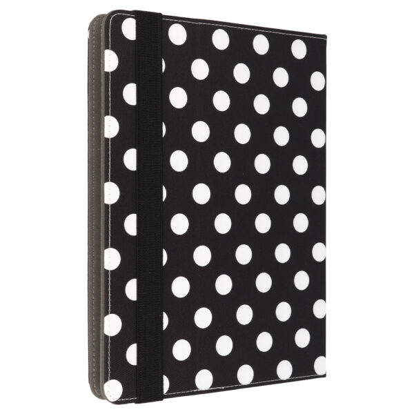 Wonder Canvas Tablet Case 13 inches black polka-dot