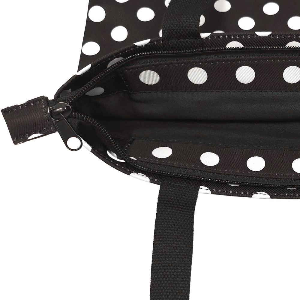 Shopping bag Wonder pattern 2 black polka-dot