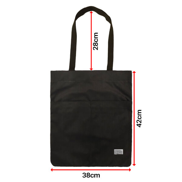Shopping bag Wonder pattern 4 black