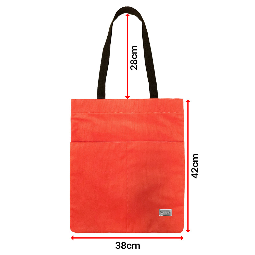 Shopping bag Wonder pattern 4 orange