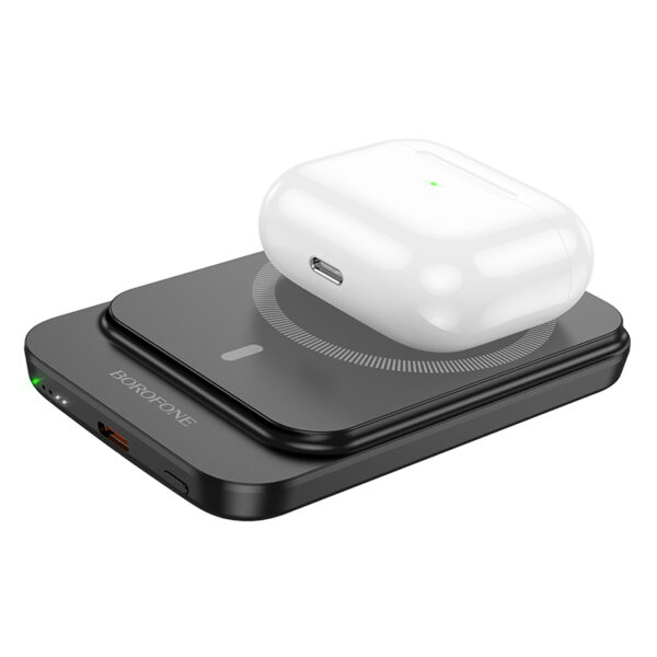 Borofone Power Bank 5000mAh BJ63 Nimble - Type C - PD 20W magnetic with induction charging black
