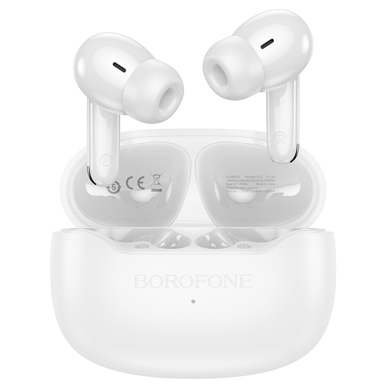 Borofone TWS Bluetooth Earphones FQ1 Shine white