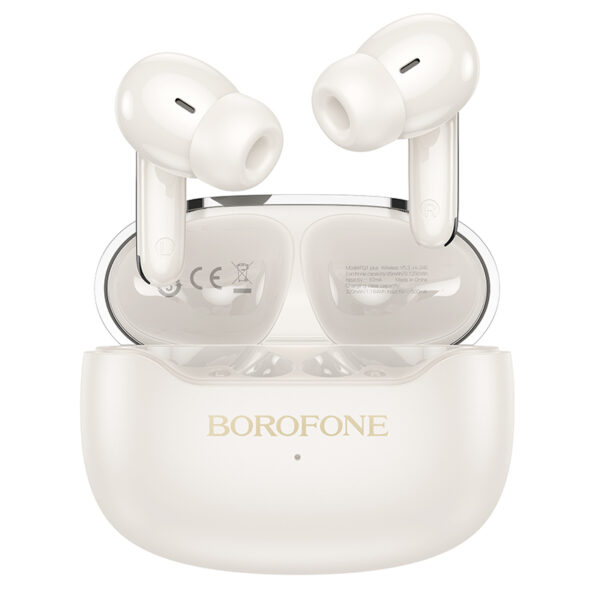 Borofone TWS Bluetooth Earphones FQ1 Plus Shine ANC+ENC white