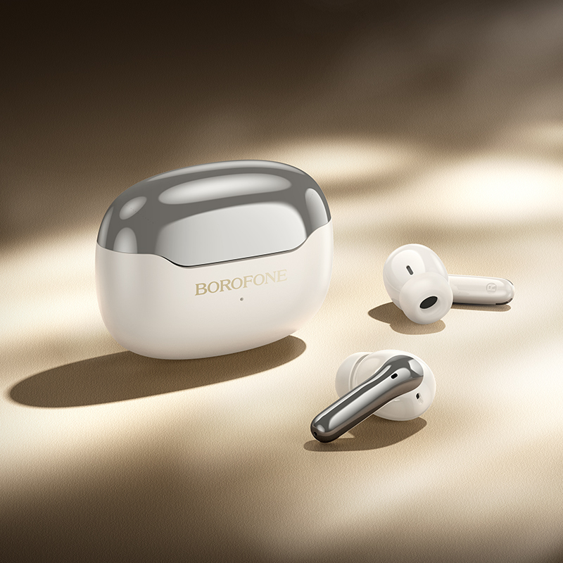 Borofone TWS Bluetooth Earphones FQ1 Plus Shine ANC+ENC white