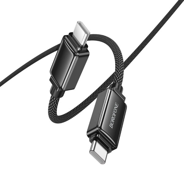 Borofone Cable BU53 Meteor - Type C to Type C - 60W 3A 1,2 metres black