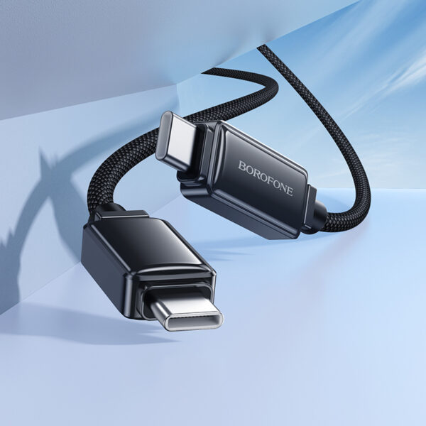 Borofone Cable BU53 Meteor - Type C to Type C - 60W 3A 1,2 metres black