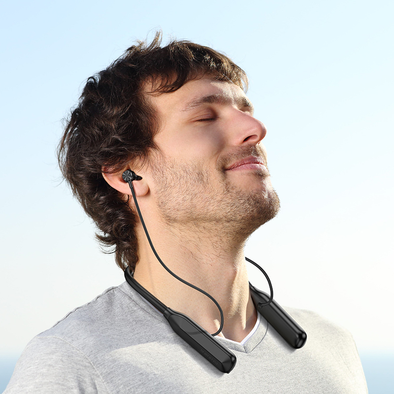 Borofone Sports earphones BE68 Cloud bluetooth black