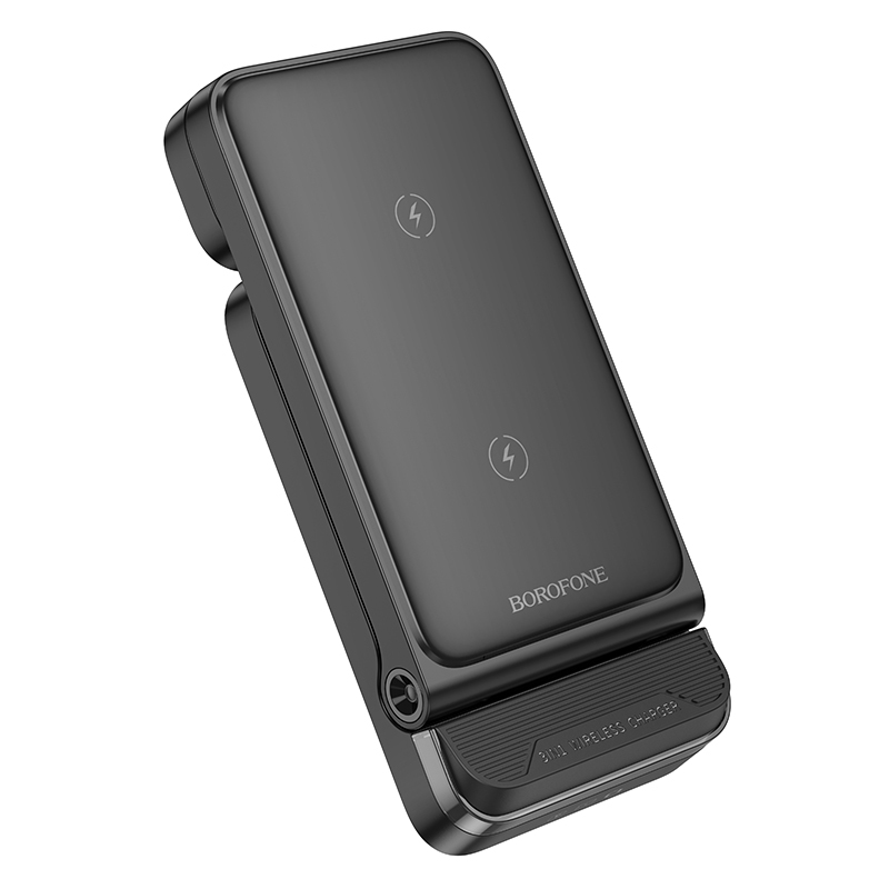 Borofone Wireless induction charger BQ33 Clever 3 in 1 15W black