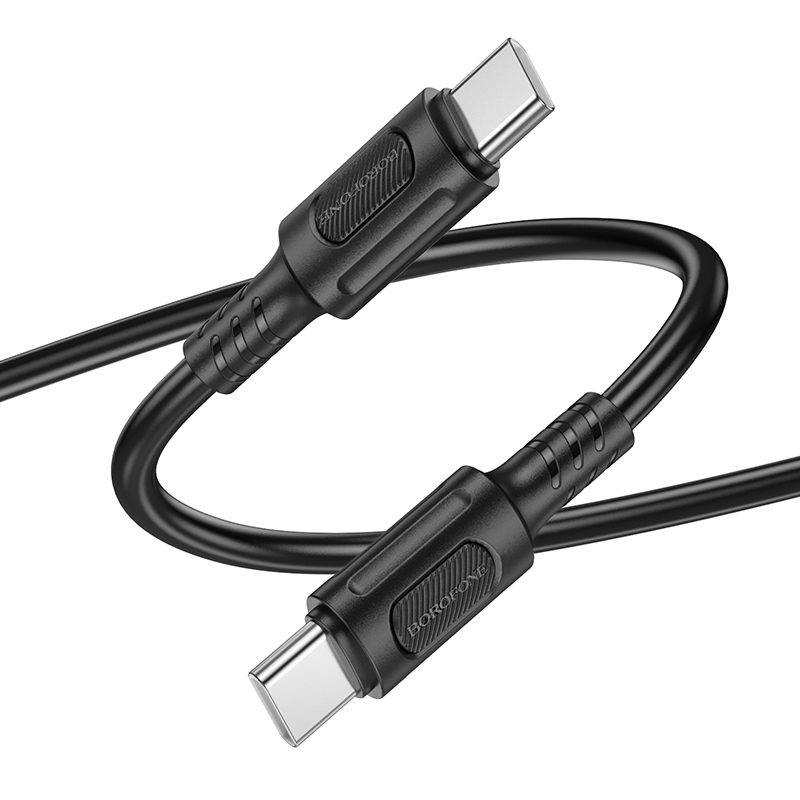 Borofone Cable BX111 Feliz - Type C to Type C - 60W 3A 1 metre black