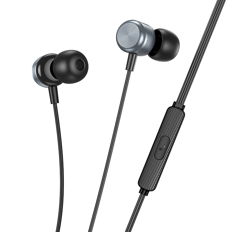 Borofone Earphones BM93 Platinum with microphone Type C grey