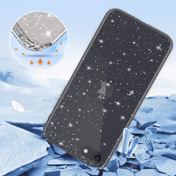 Crystal Glitter Case for Iphone 7 / 8 / SE 2020/SE 2022 Silver