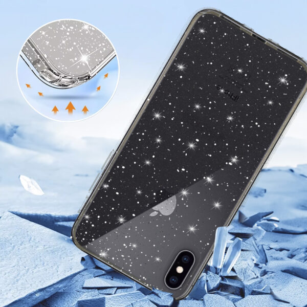 Crystal Glitter Case for Iphone X/XS (5,8") Silver