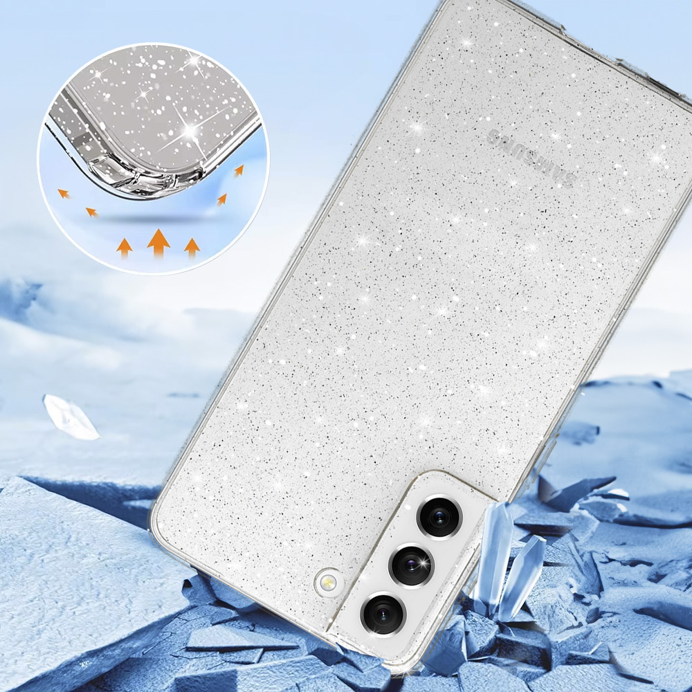 Crystal Glitter Case for Samsung Galaxy S21 FE Silver