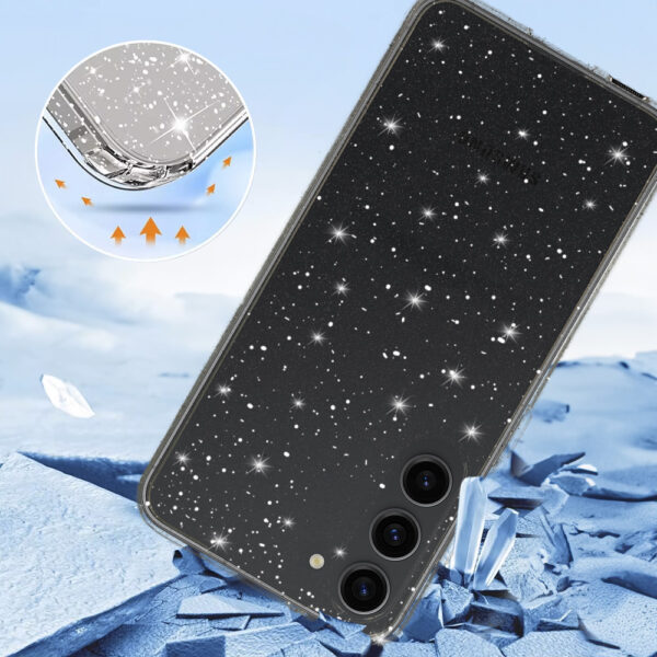 Crystal Glitter Case for Samsung Galaxy S23 Silver