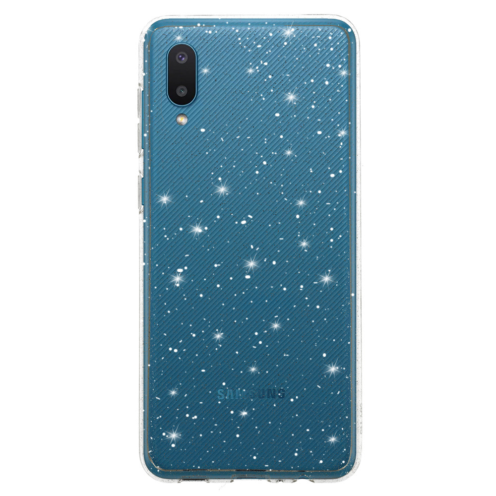 Crystal Glitter Case for Samsung Galaxy A02 Silver