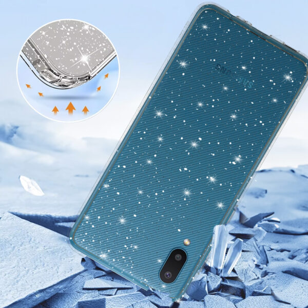 Crystal Glitter Case for Samsung Galaxy A02 Silver