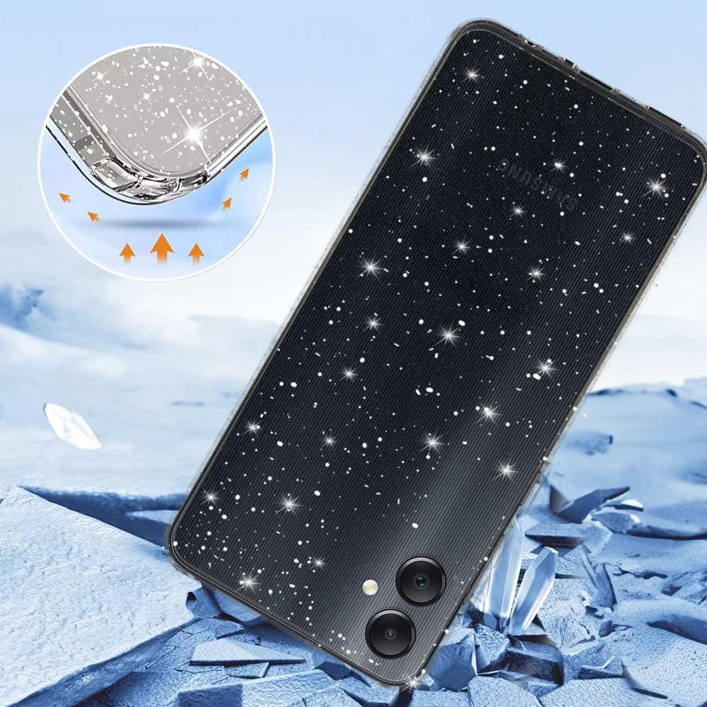 Crystal Glitter Case for Samsung Galaxy A05 Silver