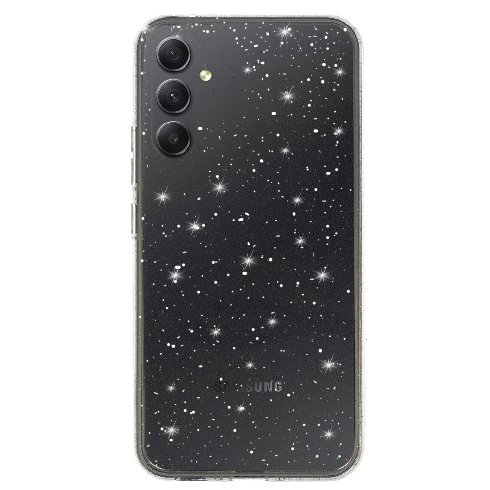 Crystal Glitter Case for Samsung Galaxy A34 5G Silver