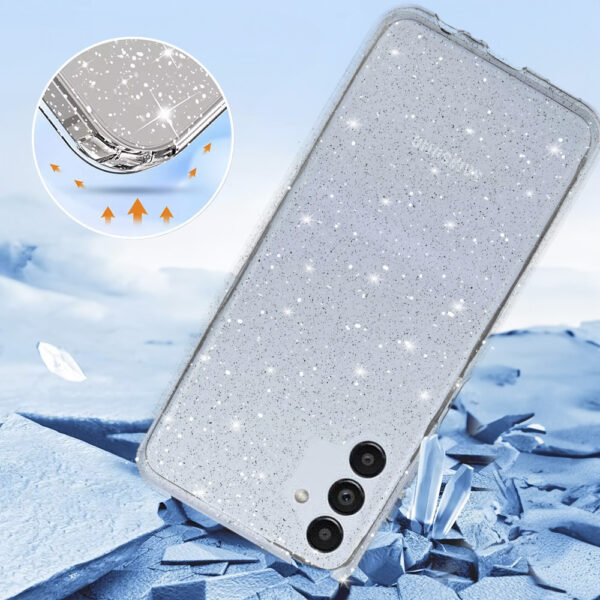 Crystal Glitter Case for Samsung Galaxy A13 5G/A04S Silver