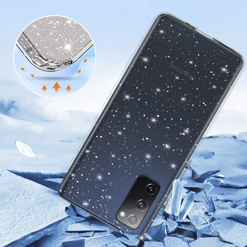 Crystal Glitter Case for Samsung Galaxy S20 FE/Lite Silver