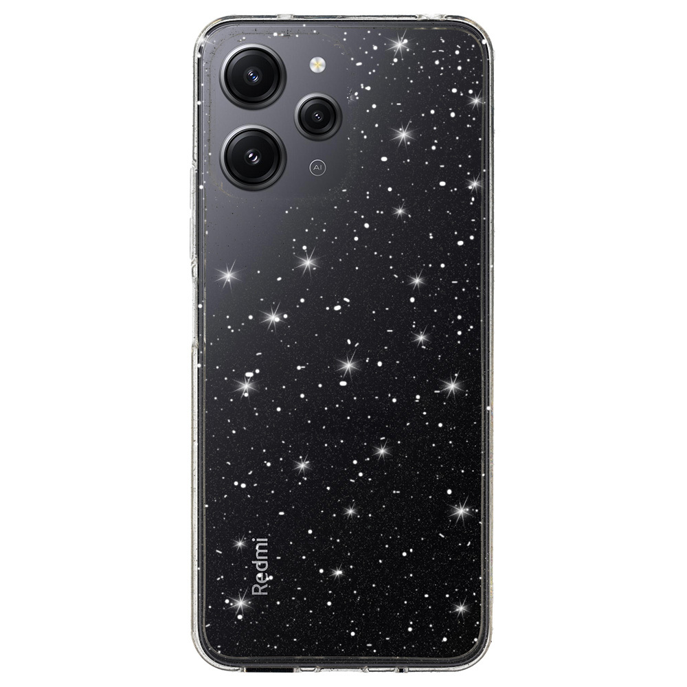 Crystal Glitter Case for Xiaomi Redmi 12 Silver